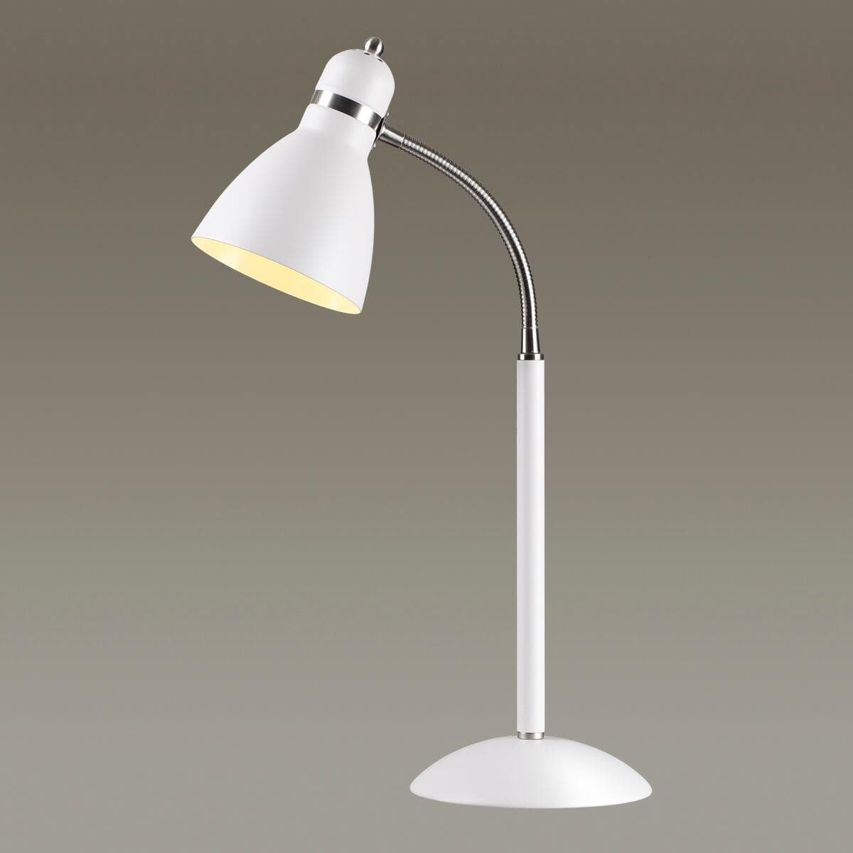 Odeon Light 2411/1T ODL13 832 белый металлик Н/лампа  E27 60W 220V MANSY — миниатюра 2