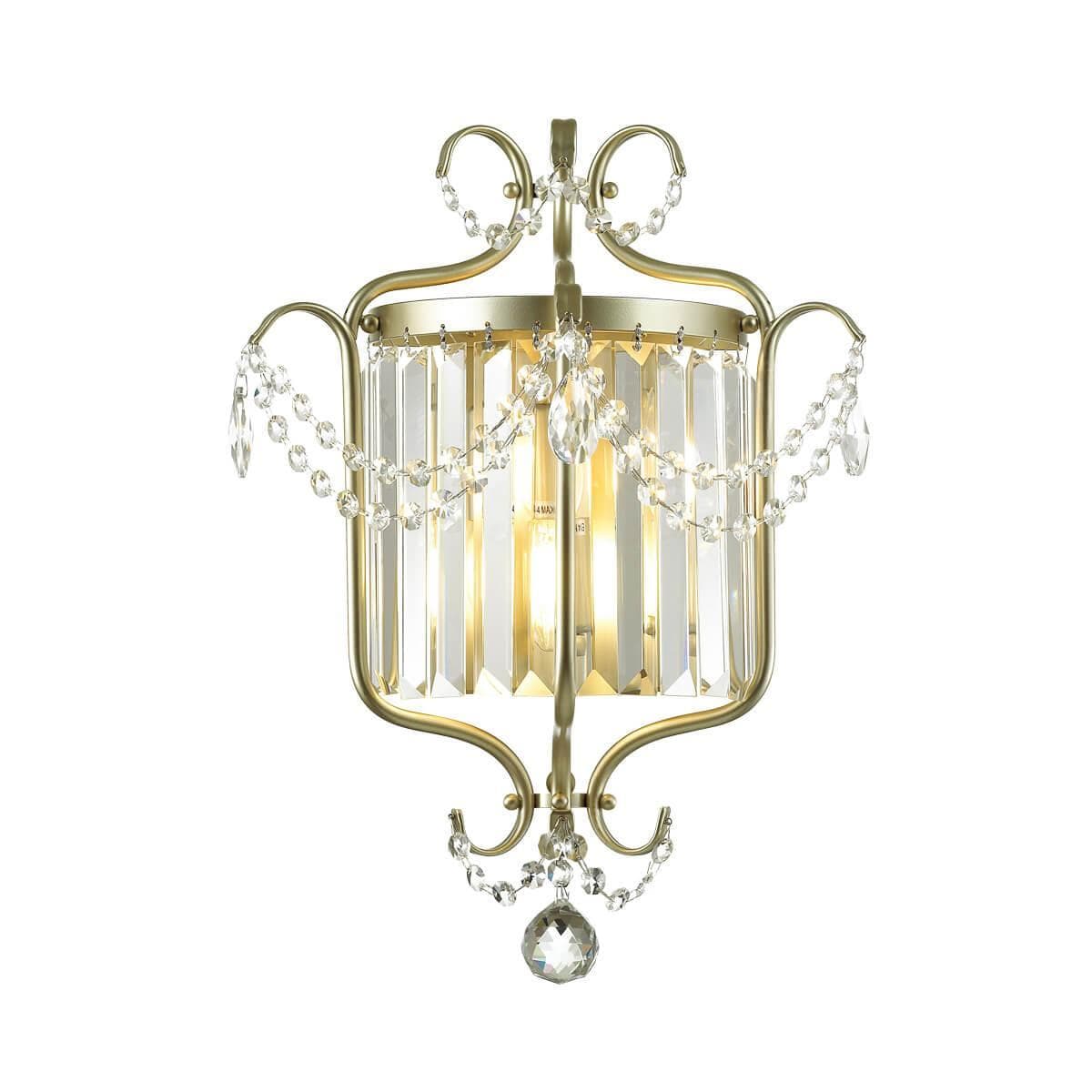 Odeon Light 4686/2W ODL20 498 серебристый/хрусталь Бра E14 2*40W 220V SHARM — миниатюра 1