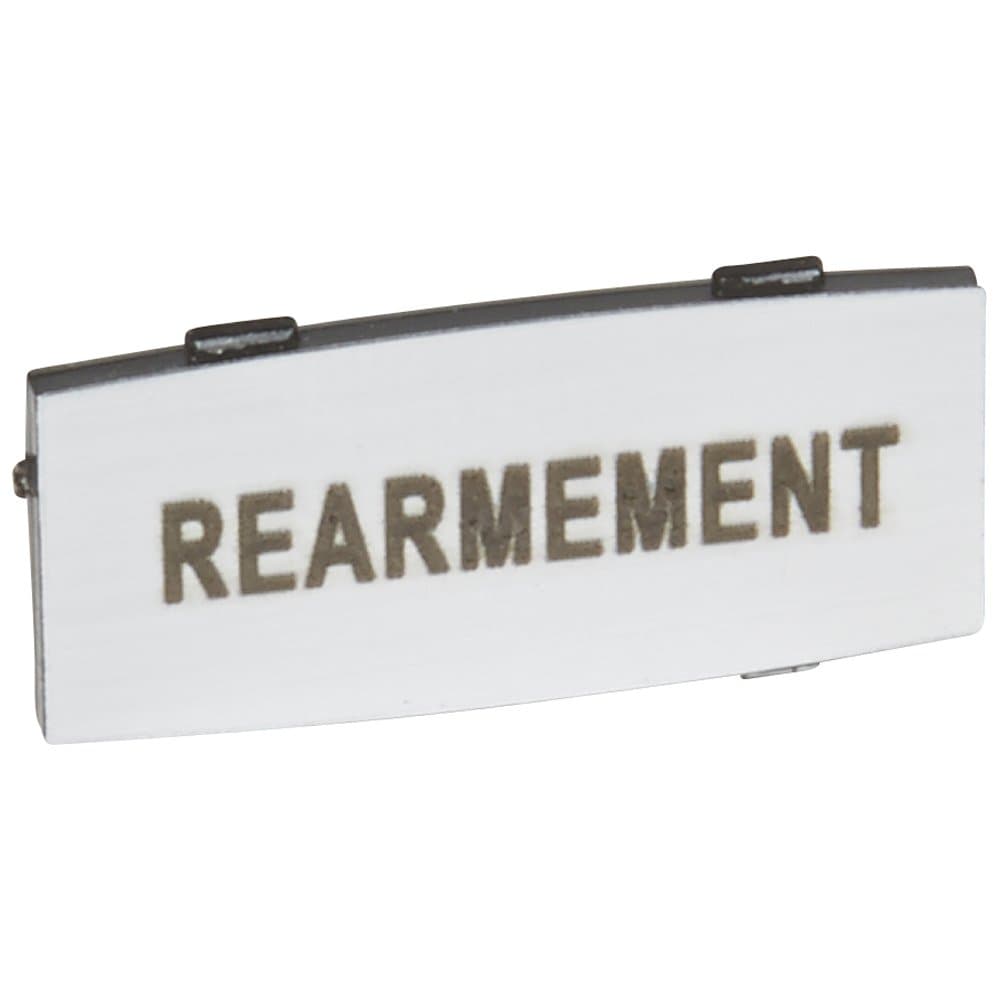 Legrand Osmoz вставк. узкая алюм. "REARMEMENT" надпись 024338