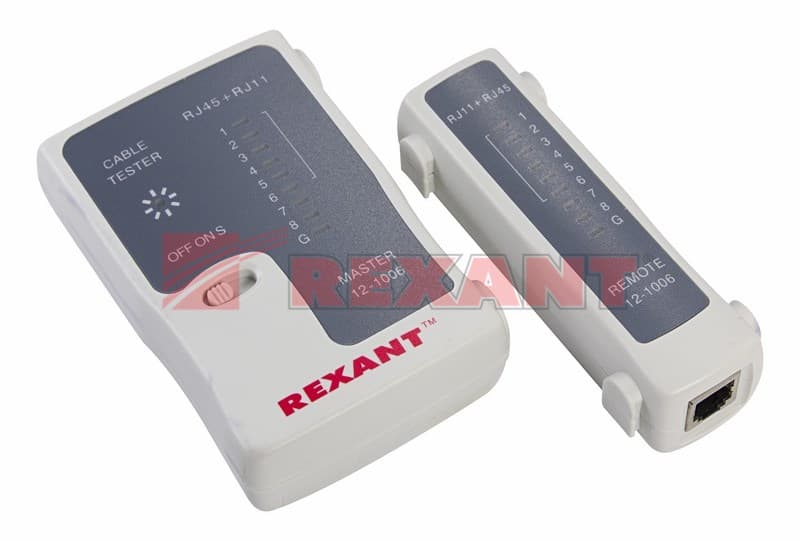 Тестер Кабеля RJ-45+RJ-11 - 468 Rexant 12-1006 — миниатюра 2
