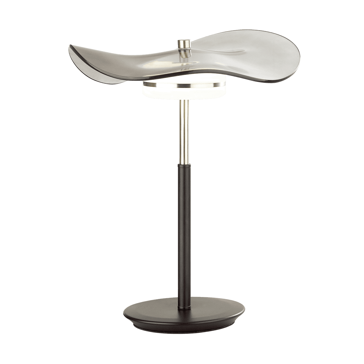 Odeon Light 4858/10TL L-VISION ODL_EX21 никель/дымчатый/стекло Настольная лампа LED 1*13W 4000K FLUENT — миниатюра 2