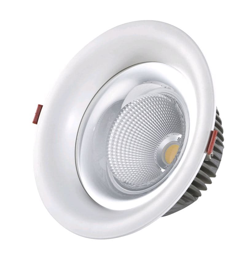 Kink Light 2140,01 Светильник встраиваемый белый d9 h5,2 Led 7W (4000K)