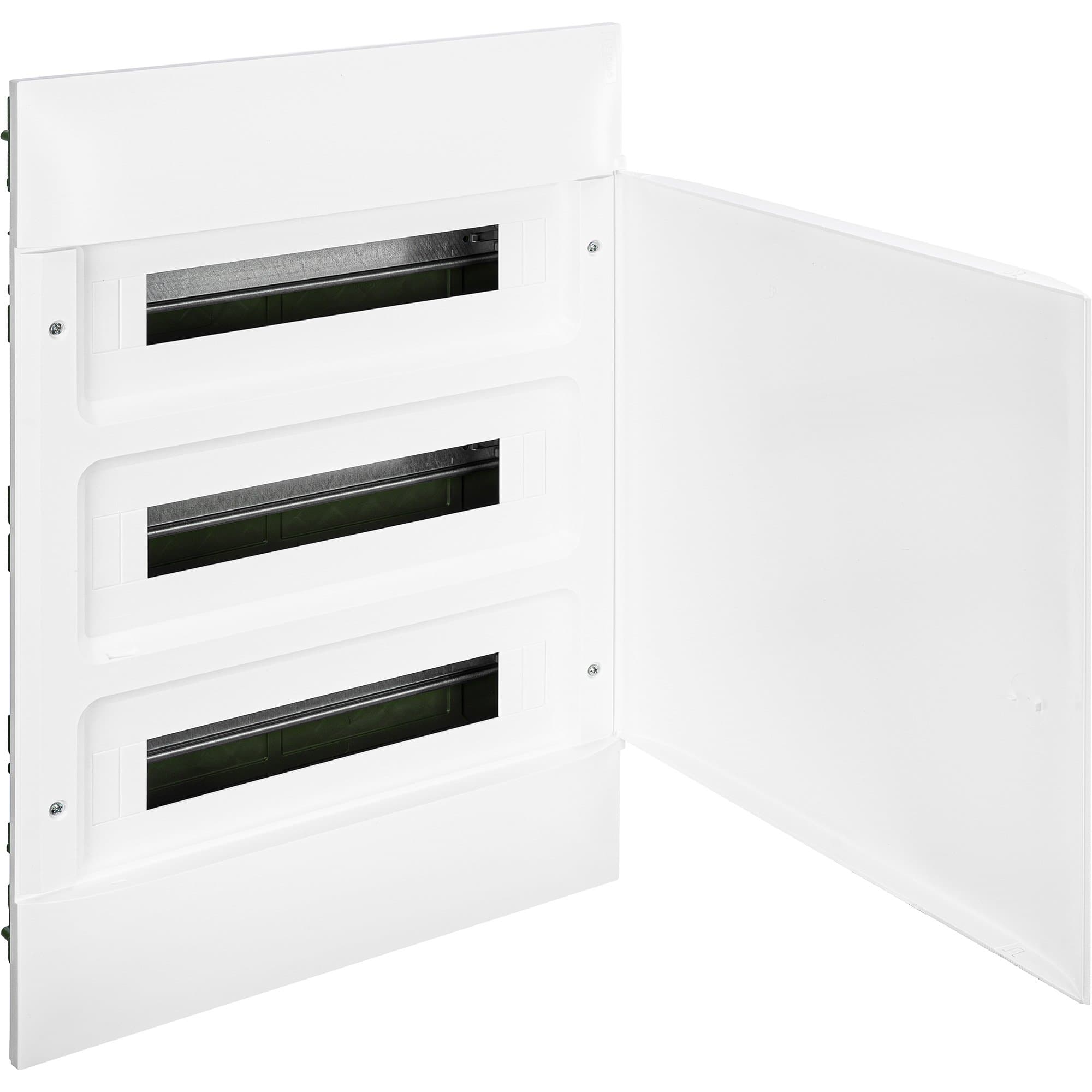 Legrand Practibox S Пластиковый щиток Встраиваемый (в полые стены) 3X18 Белая дверь 137568 — миниатюра 2