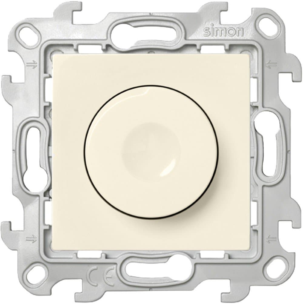 Simon 24 Слоновая кость Светорегулятор проходной, 40-450W 2410313-031 — миниатюра 2