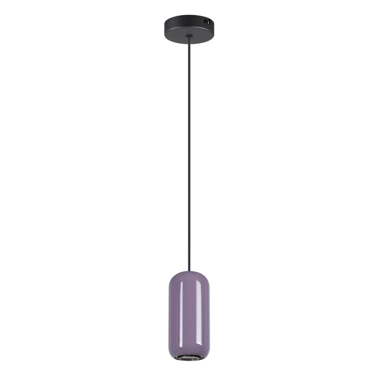 Odeon Light 5053/1 PENDANT ODL24 311 черный/сиреневый/металл Подвес GU10 LED 4W OVALI