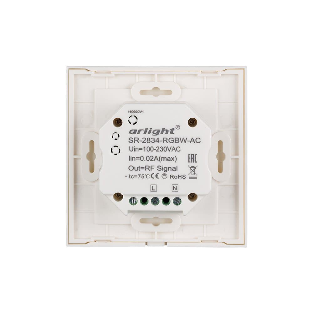 Arlight Панель Sens SR-2834RGBW-AC-RF-IN White (220V,RGBW,1 зона) (IP20 Пластик, 3 года) 022196 — миниатюра 2