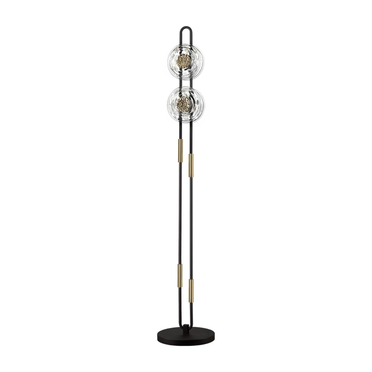 Odeon Light 5407/23FL MODERN ODL_EX24 черный/золотой/металл/стекло Торшер LED 23W 3000K 1940Лм MAGNET