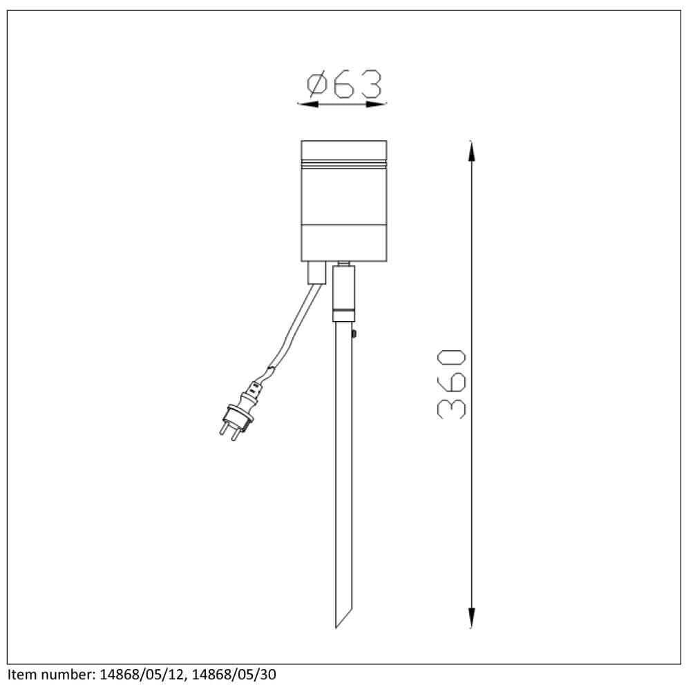 Lucide ARNE-LED Матовый хром Уличный спот 14868/05/12 — миниатюра 3