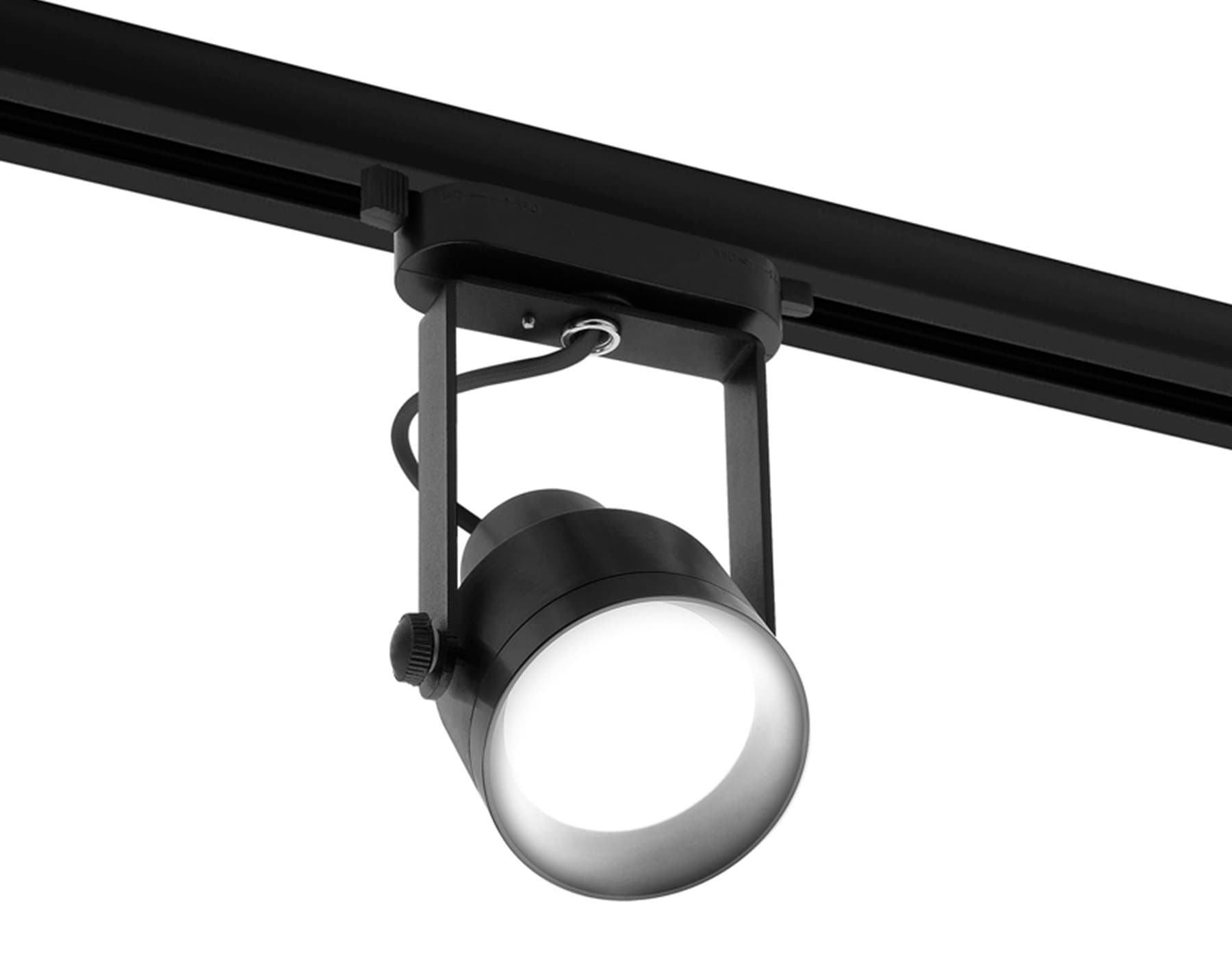 Ambrella Корпус светильника трековый C6602 PBK черный полированный D60*H135mm Out122mm MR16 GU10 (насадки D60mm) — миниатюра 2