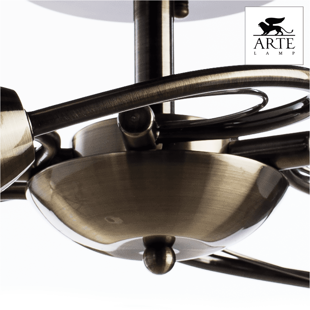 Arte Lamp Innocente Бронза/Белый Светильник потолочный 5x60W 5xE14 A6056PL-5AB — миниатюра 3