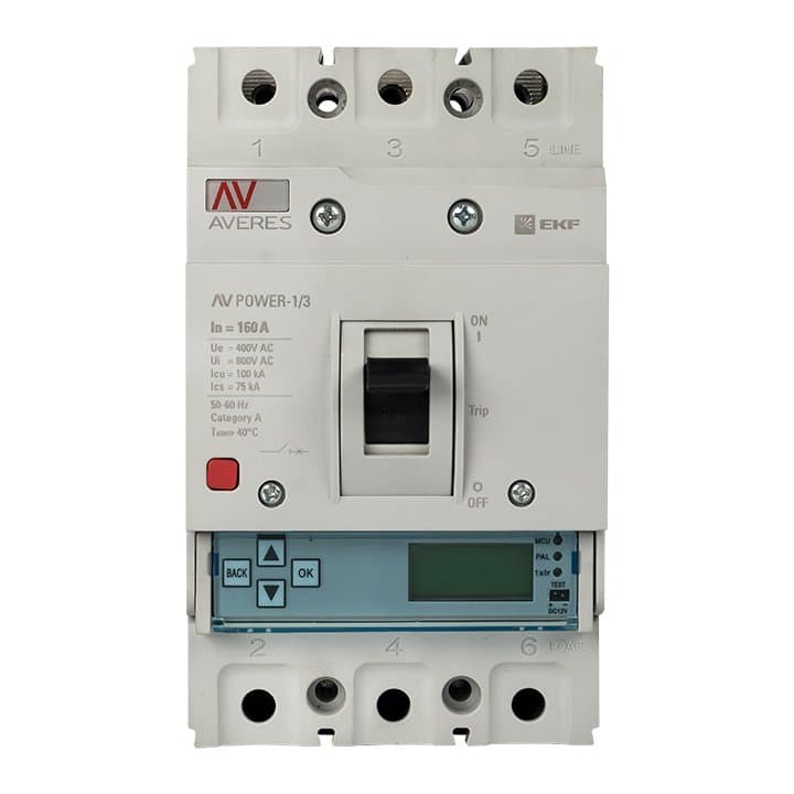 EKF Averes Автоматический выключатель AV POWER-1/3 160А 100kA ETU6.0 — миниатюра 3