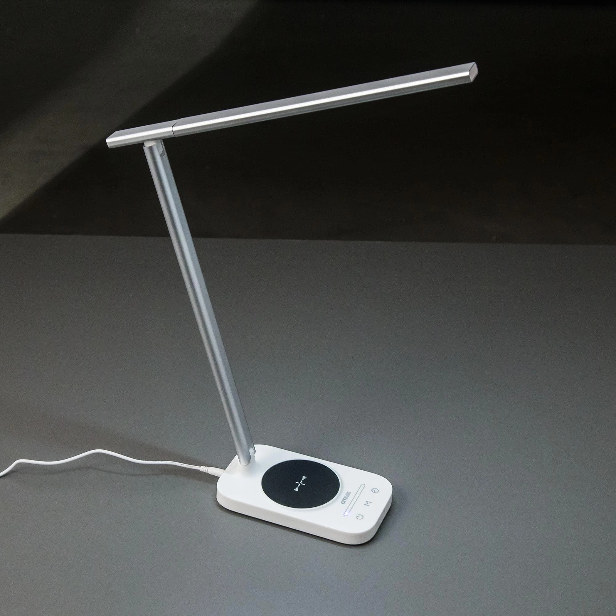 Citilux CL803051 Ньютон Бел-Серебр, USB+Qi — миниатюра 7