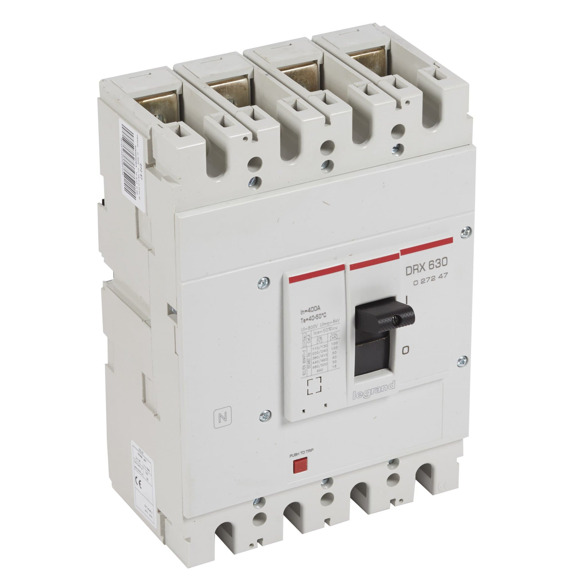 Legrand DRX630 термомагнитный 400A 4П 50кА 027247 — миниатюра 1