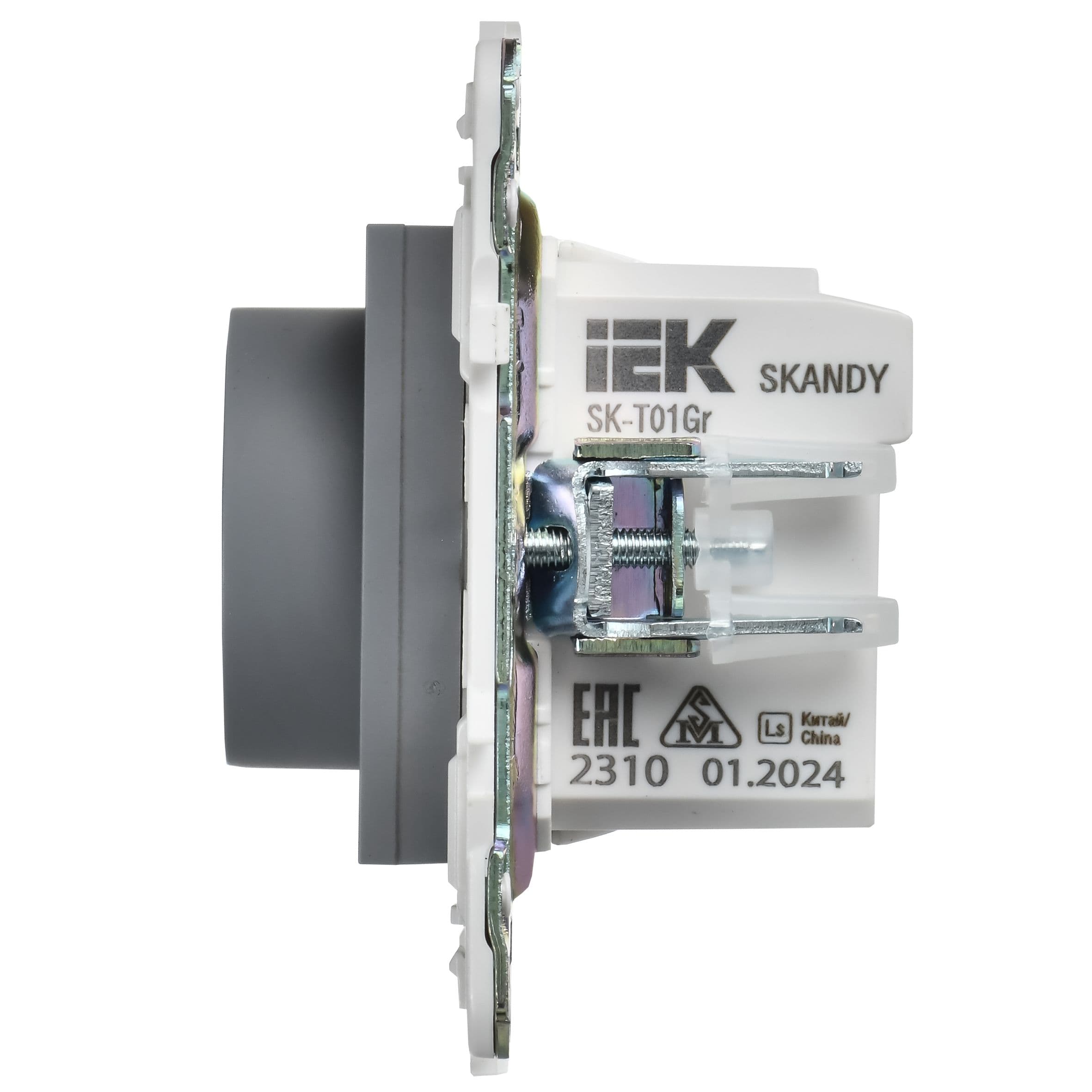 IEK SKANDY Серый Термостат электронный с индикацией SK-T01Gr — миниатюра 5