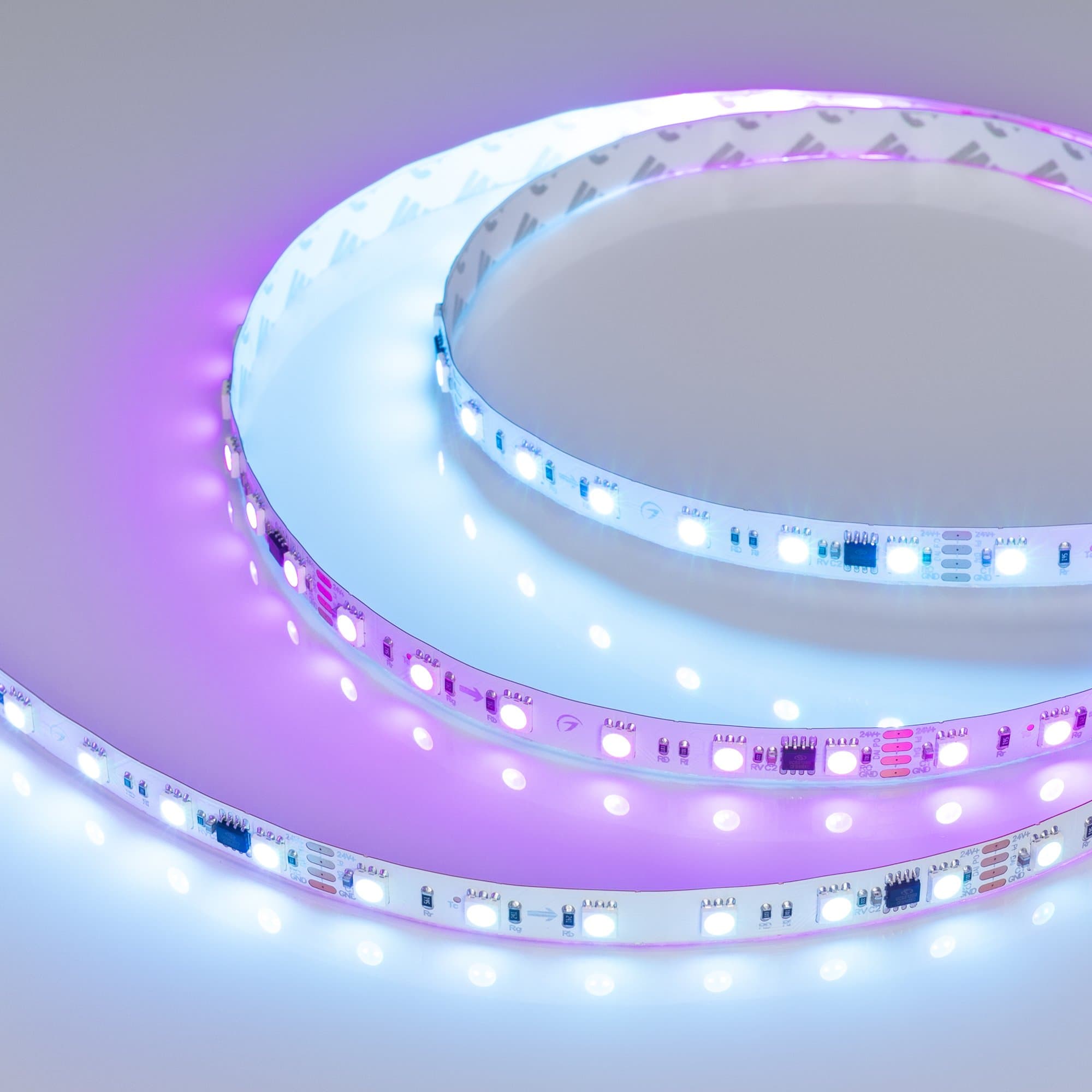 Arlight Лента DMX-B60-10mm 24V RGB-PX6-RAM (15 W/m, IP20, 5060, 5m) (бегущий огонь) 033448 — миниатюра 2