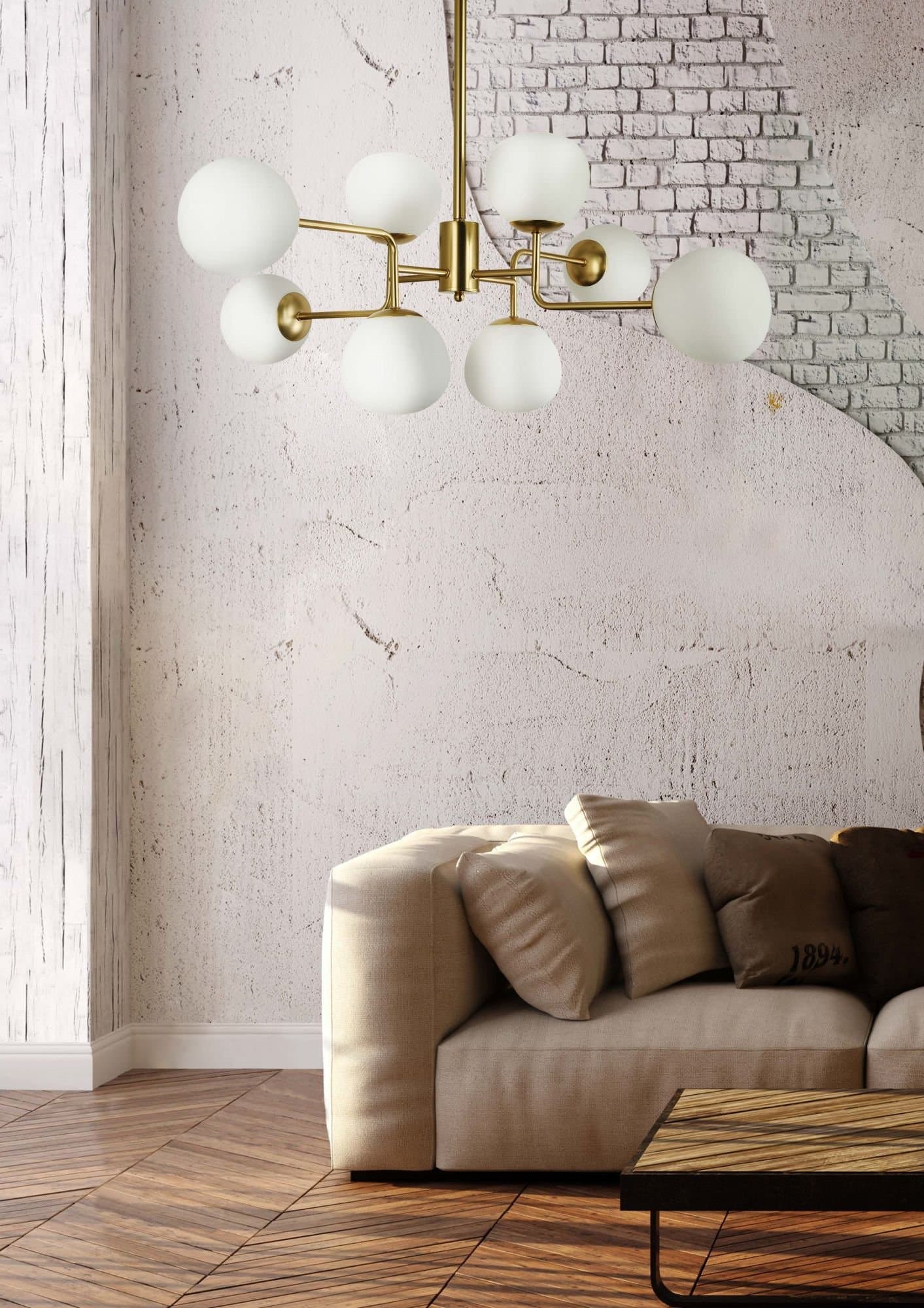 Maytoni Modern Erich Золото Люстра 8xE14 40W MOD221-PL-08-G — миниатюра 7