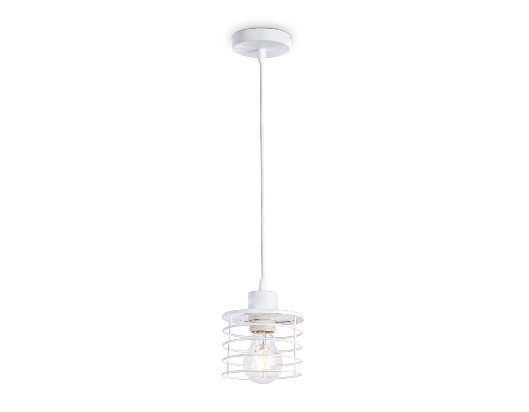 Ambrella Подвесной светильник в стиле лофт TR8065 WH белый E27 max 40W D120*950 — миниатюра 2