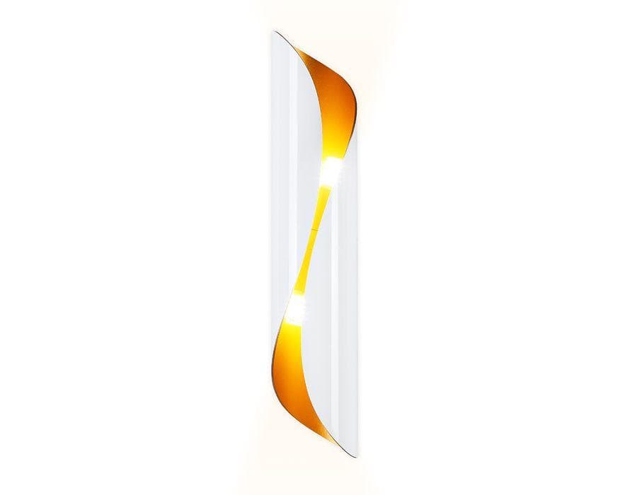 Ambrella Настенный светильник FW240 WH/GD белый/золото G9/2 max 40W 400*80*100 (лампы LED G9 7W 4200K в комплекте) — миниатюра 2