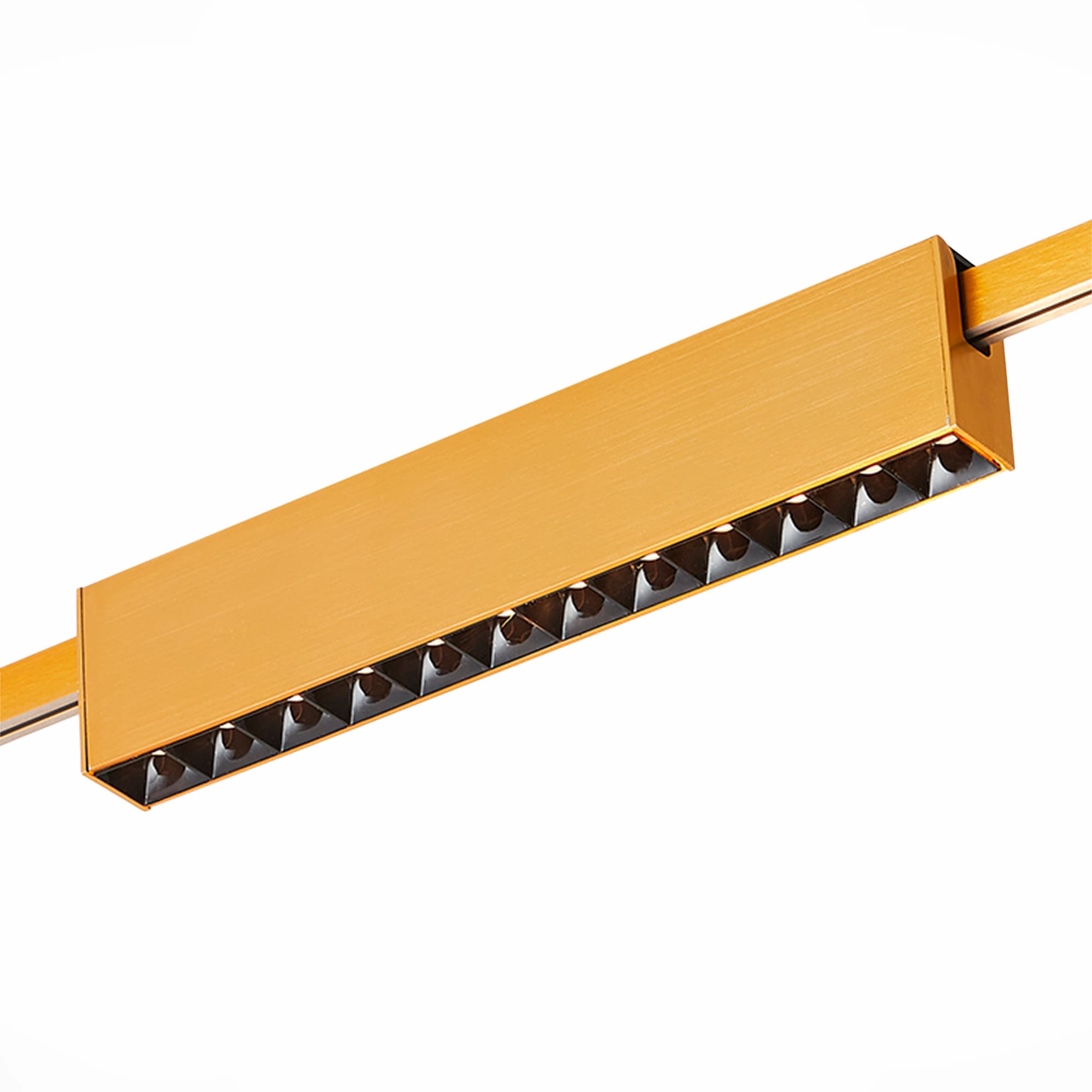 ST LUCE ST816.206.12 Магнитный трековый светильник FARM Золотистый LED 1*12W 3000K 706Lm Ra90 40 IP20 L232xW24xH48,5 180-240V