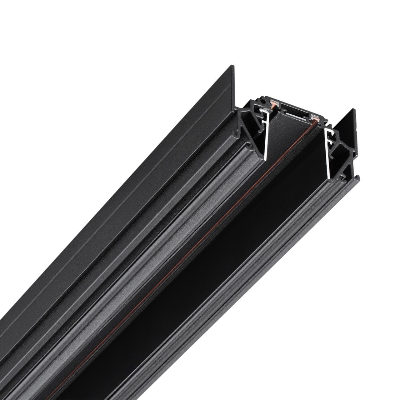 Novotech 135201 SHINO NT23 черный Низковольтный шинопровод для монтажа в натяжной потолок 2м IP20 48V SMAL