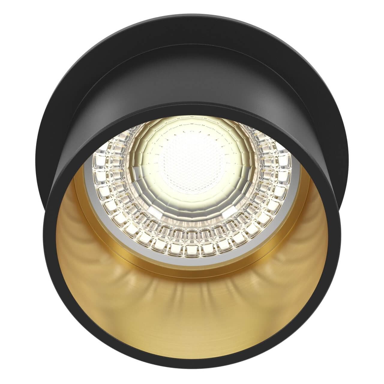 Maytoni Downlight Reif Черный с Золотом Встраиваемый светильник DL050-01GB — миниатюра 6