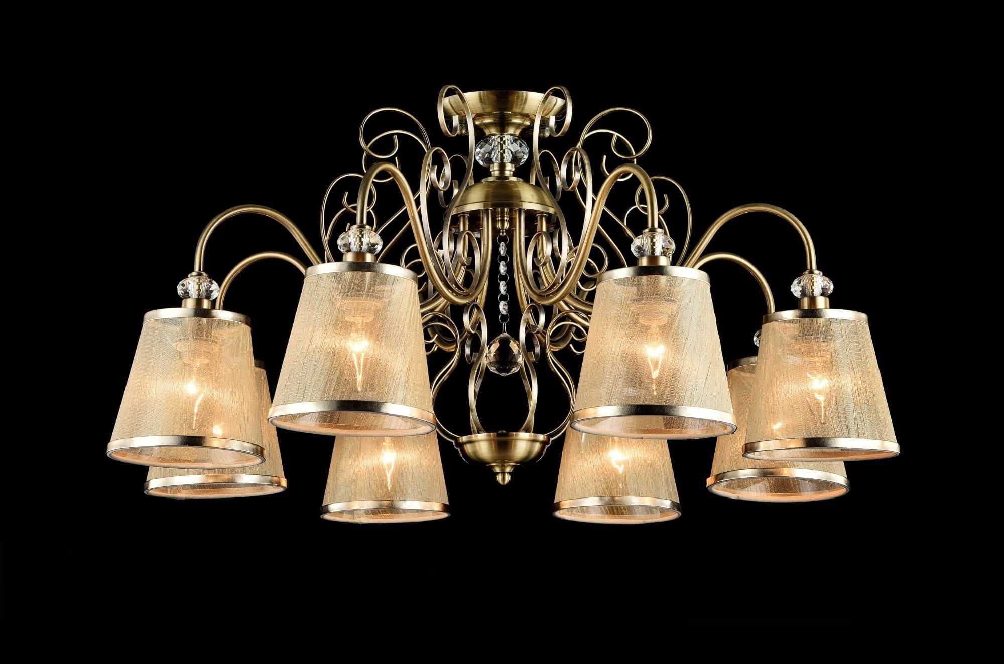 Freya Classic Driana Бронза Антик Потолочный светильник E14 40W FR2405-PL-08-BZ — миниатюра 2