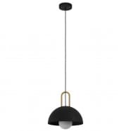 Eglo 99693 Подвесной потолочный светильник (люстра) CALMANERA, 1x40W, E27, H1100, Ø325, сталь, черный/латунь