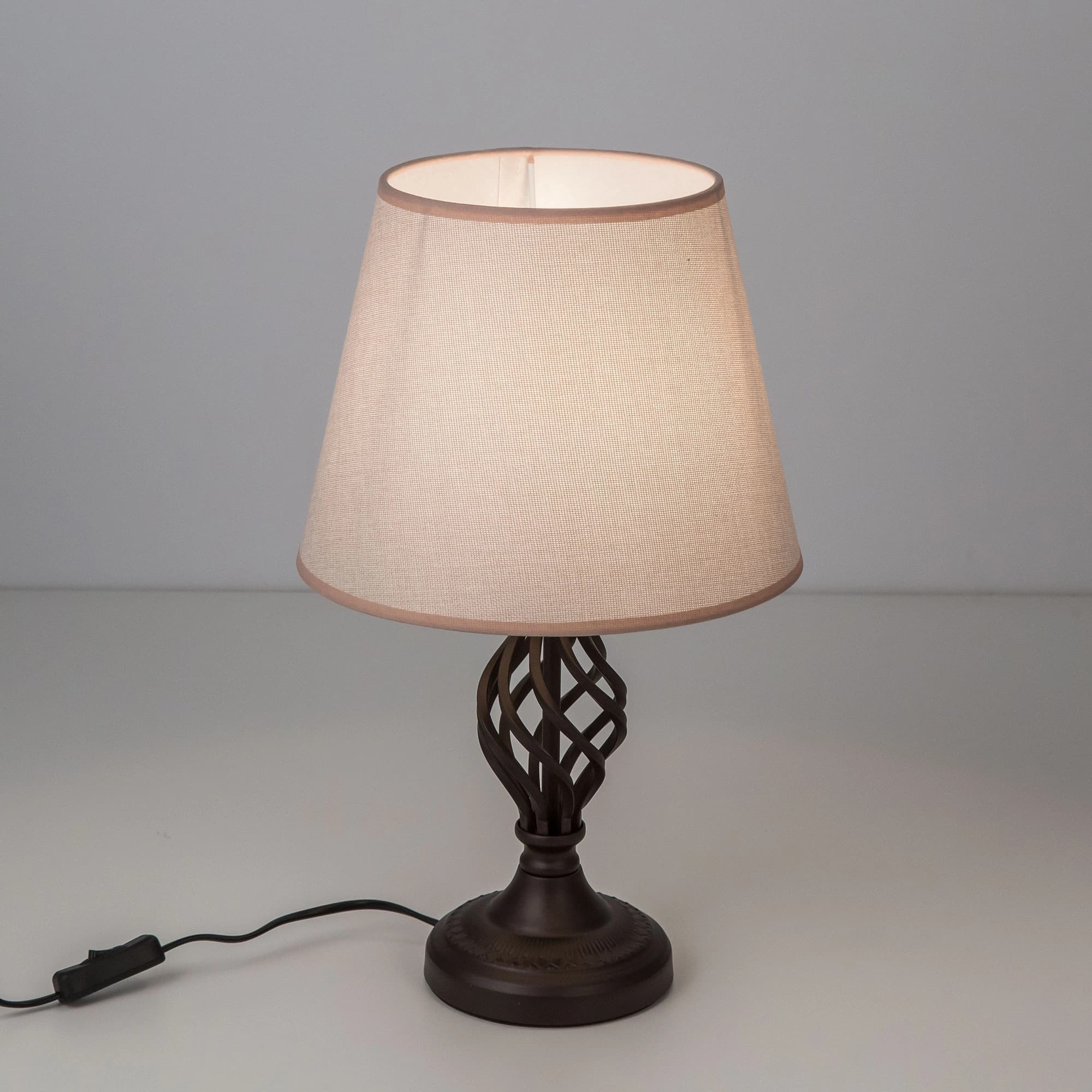 Citilux CL402855 Вена Кофейный+Рогожка Светильник Настольный — миниатюра 14