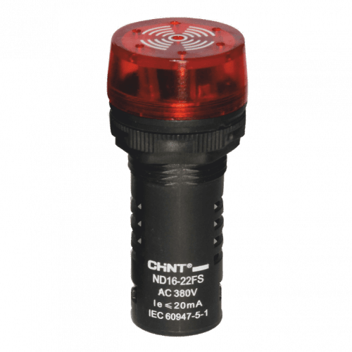 CHINT Сигнализатор звуковой ND16-22LC Φ22 мм красный LED АС/DC24В (R)