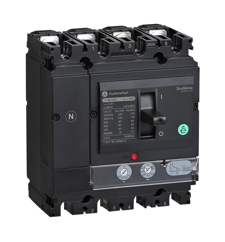 Systeme Electric Автоматический выключатель SYSTEMEPACT CCB100 150KA 4P4D TMD50 рычаг