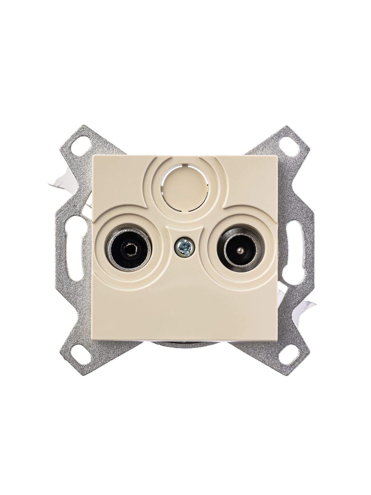 ABB EPJ Levit слоновая кость Розетка TV-R, оконечная 2CHH083503A6017 — миниатюра 2