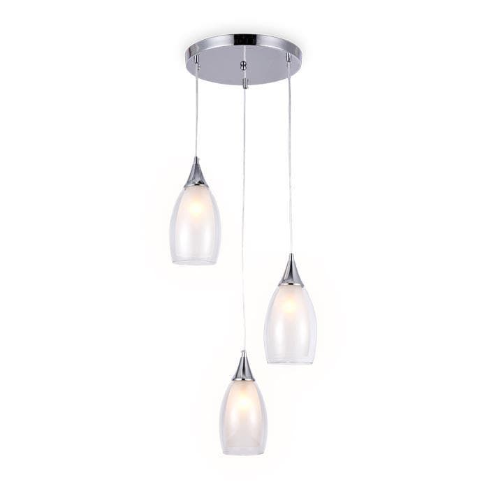 Ambrella Подвесной светильник TR3548/3 CH/CL хром/прозрачный E14 max 40W 370*130*1000 — миниатюра 1