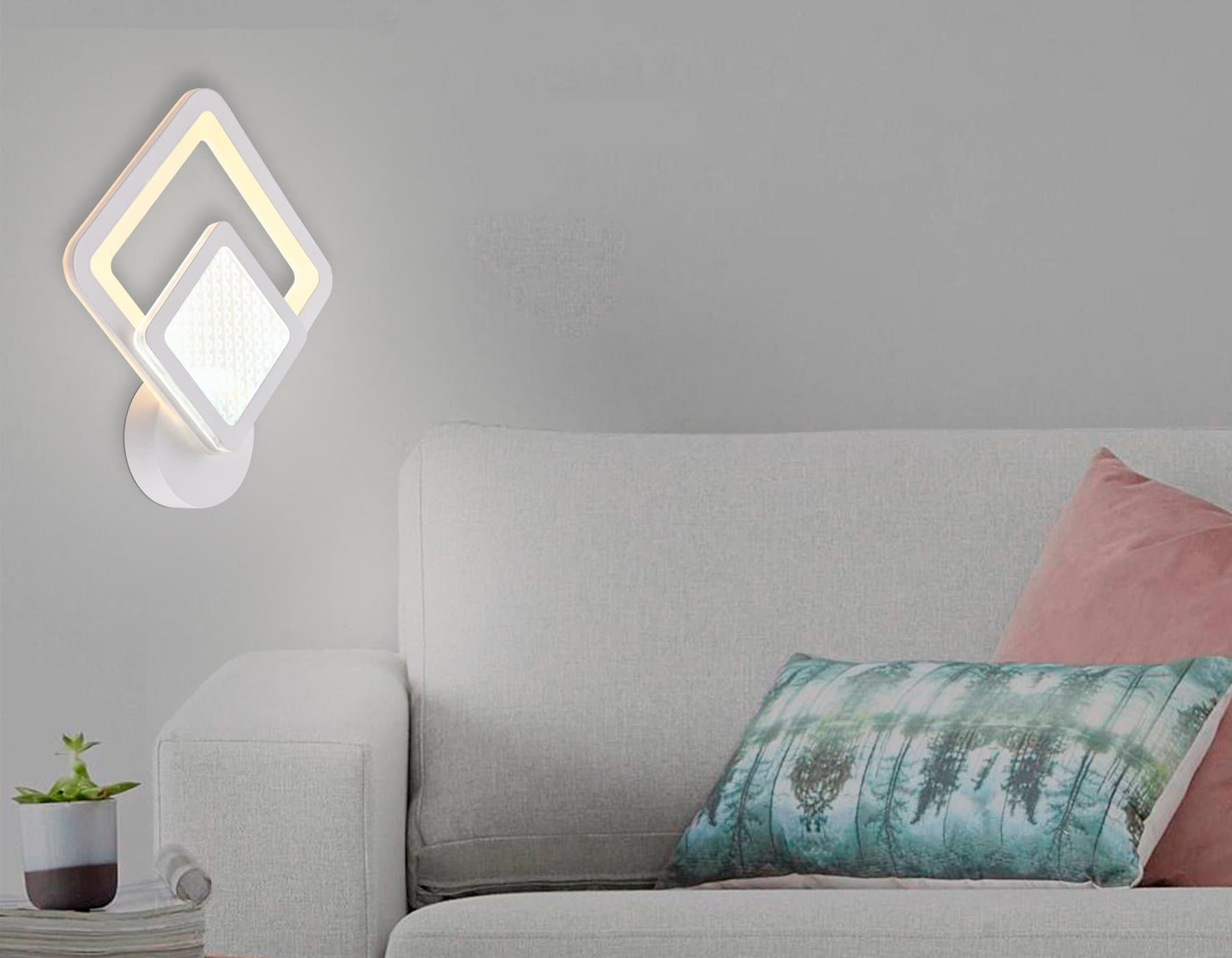 Ambrella Настенный светодиодный светильник FA4284 WH белый 14W 260*300*60 — миниатюра 2