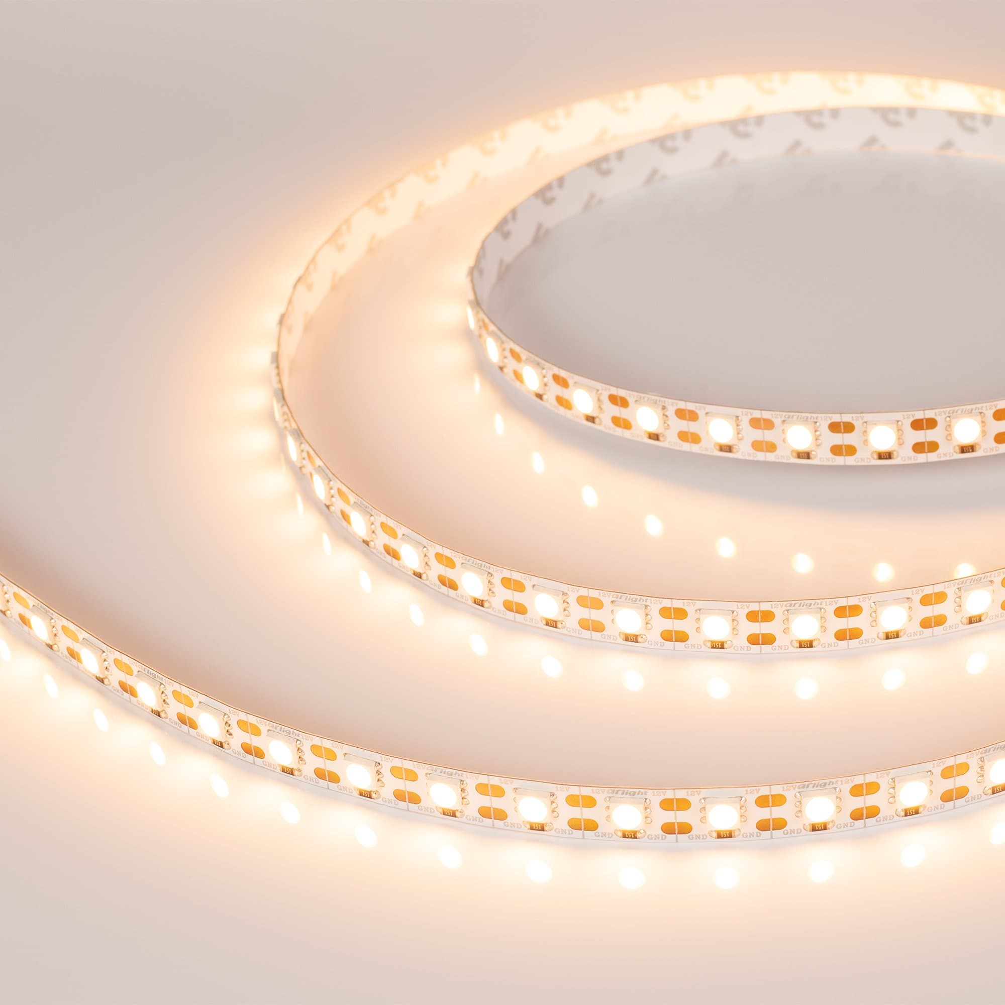 Arlight Светодиодная лента RT 2-5000 12V Cx1 Warm2400 2x (5060, 360 LED, LUX) (15.6 Вт/м, IP20) 018096 — миниатюра 3