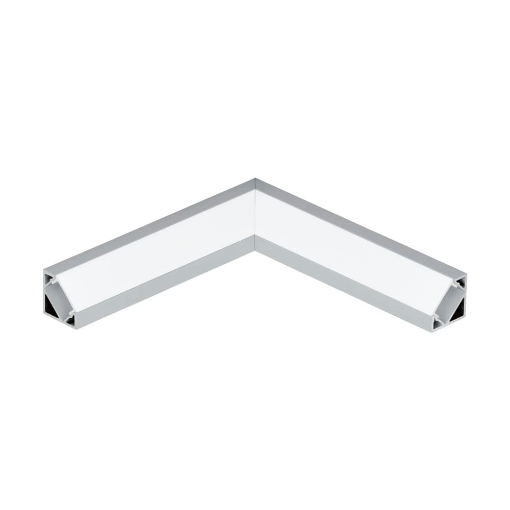 Eglo 98956 Профиль угловой 90° CORNER PROFIL 2 к арт. 98954, L110, алюминий/пластик, белый