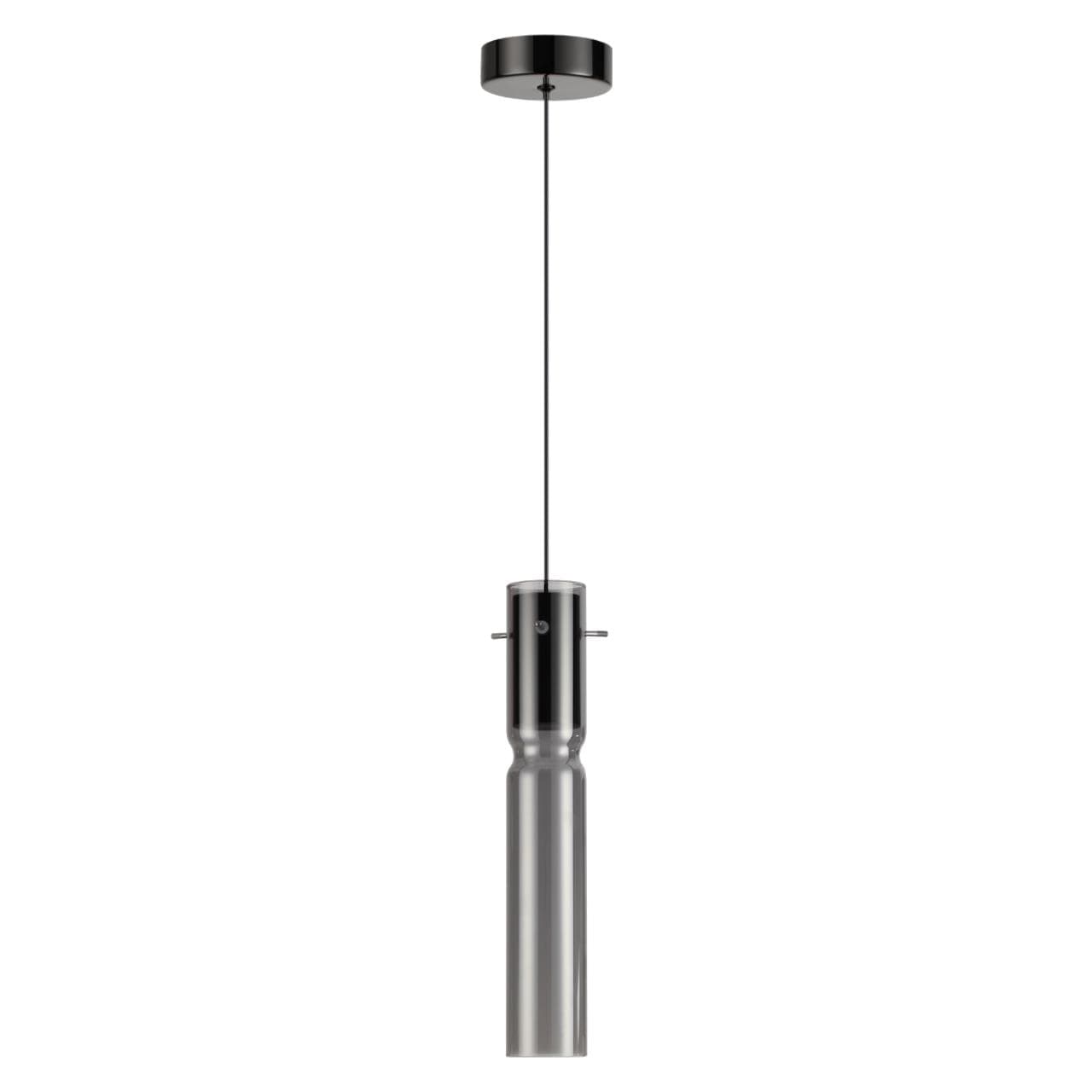 Odeon Light 5058/5L PENDANT ODL24 323 черный/дымчатый/металл/стекло Подвес LED 5W 3000K SCROW