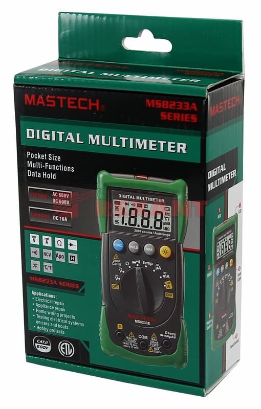 Универсальный мультиметр MS8233C MASTECH Rexant 13-2015 — миниатюра 3