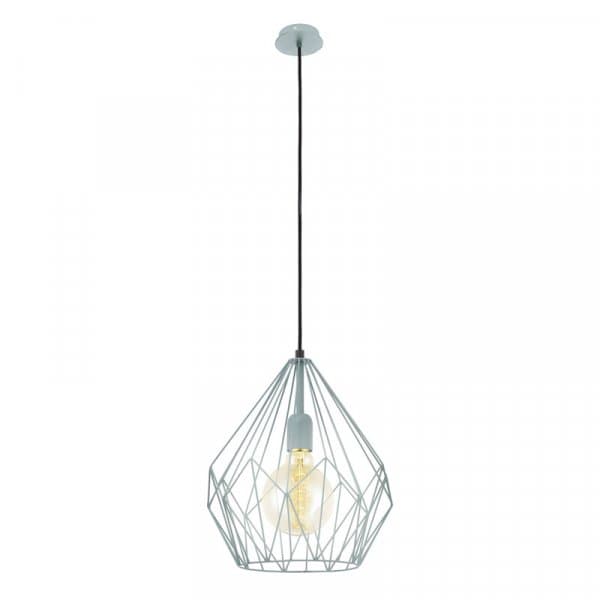 Eglo 49259 Подвес CARLTON 1, 1x60W (E27), Ø310, сталь, мята — миниатюра 1