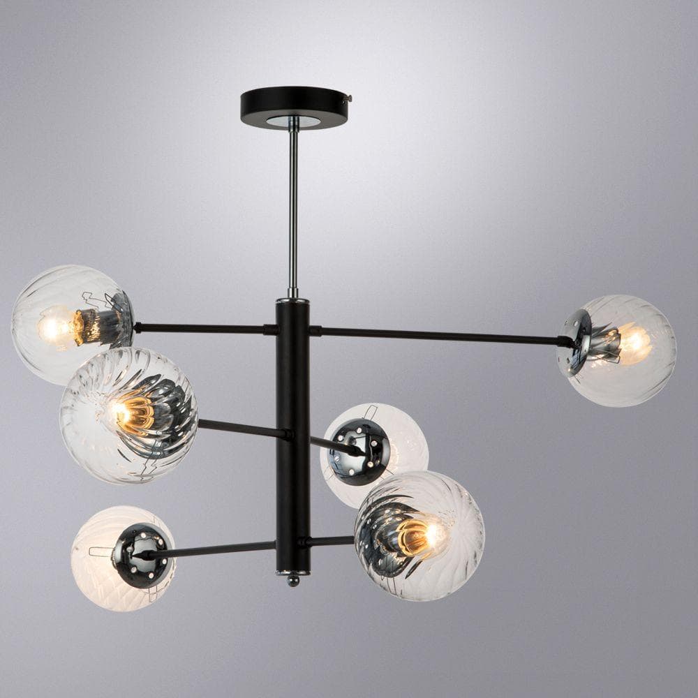 Arte Lamp SEGIN Светильник потолочный лампа накаливания A3566PL-6BK — миниатюра 3