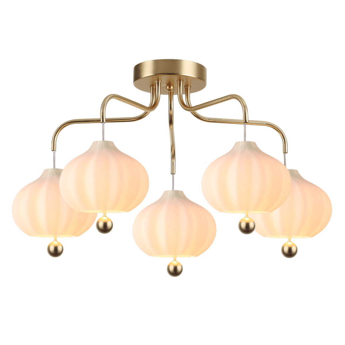 Lumion 4459/5C LN20 155 золотой, белый Люстра потолочная E27 5*60W 220V JULIET — миниатюра 2