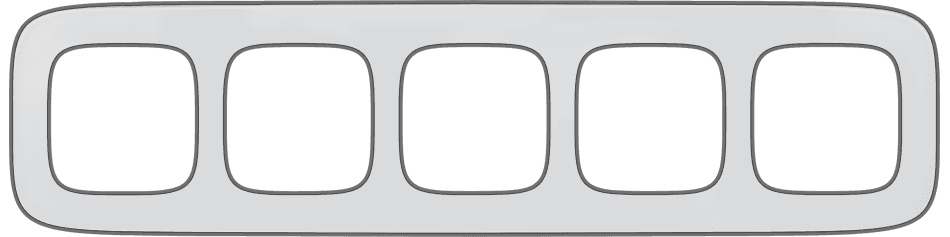 Legrand Valena ALLURE Зеркало Рамка 5-ая 754425 — миниатюра 3
