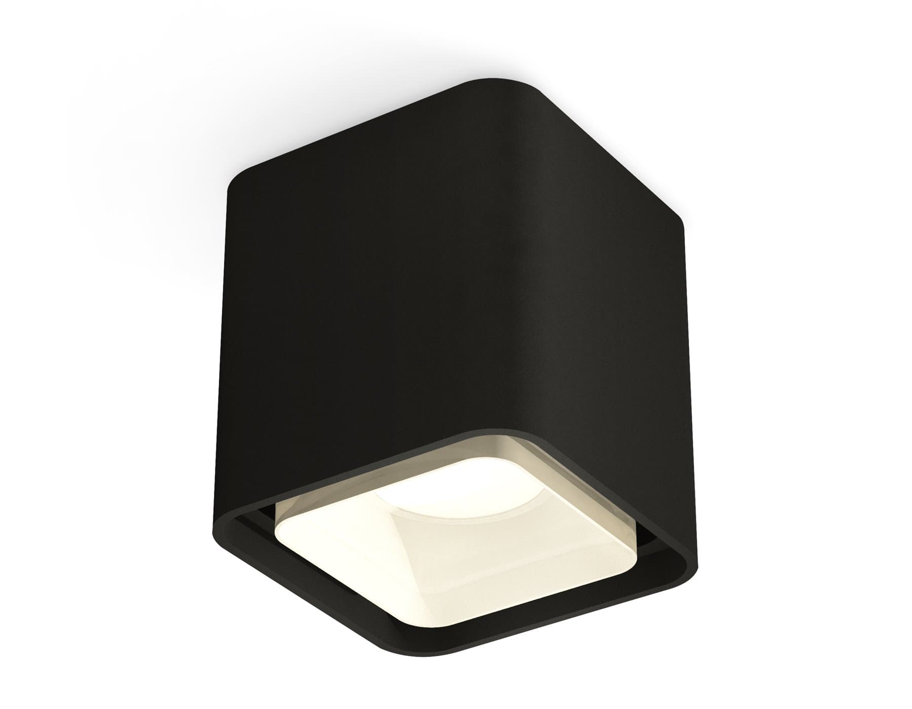 Ambrella Комплект накладного светильника с акрилом XS7841021 SBK/FR черный песок/белый матовый MR16 GU5.3 (C7841, N7755)