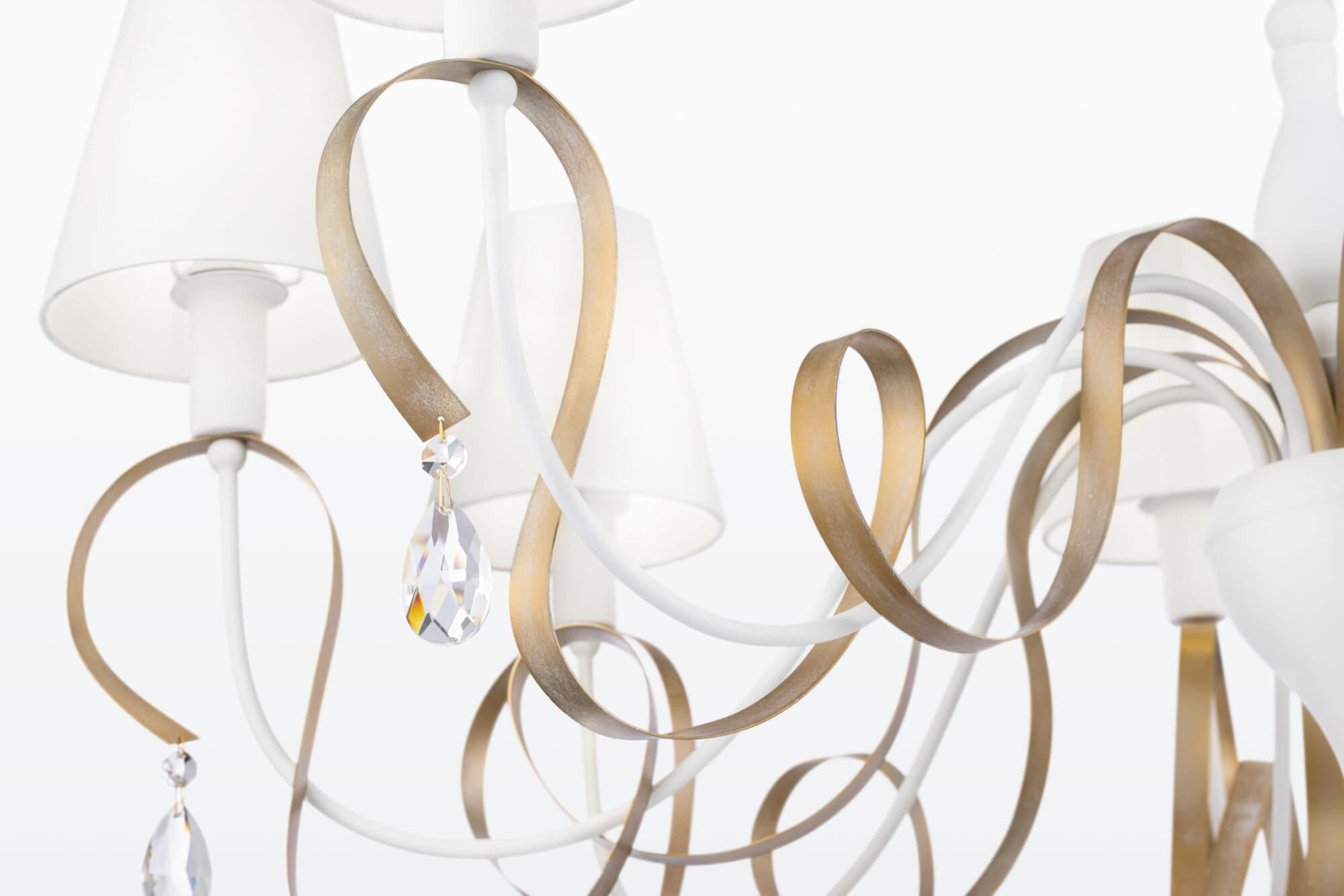 Maytoni Elegant Intreccio Белый с Золотом Люстра 8xE14 40W ARM010-08-W — миниатюра 7
