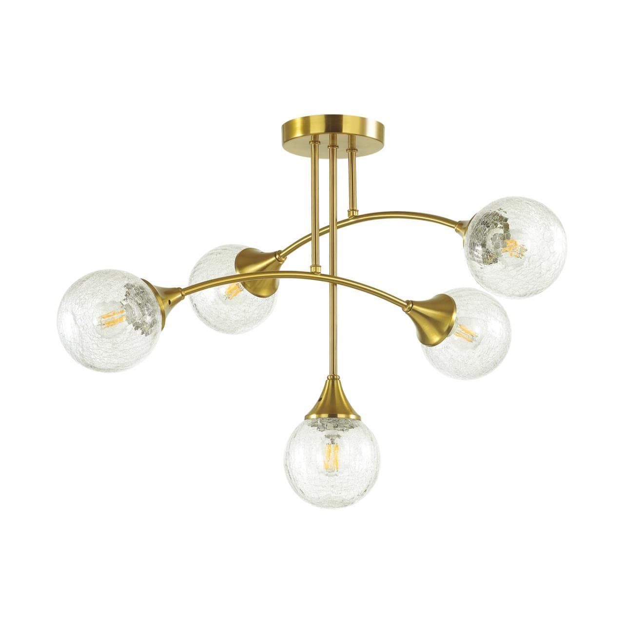 Lumion 4558/5C MODERNI LN21 латунь Люстра потолочная E14 5*40W 220V YOKO — миниатюра 1