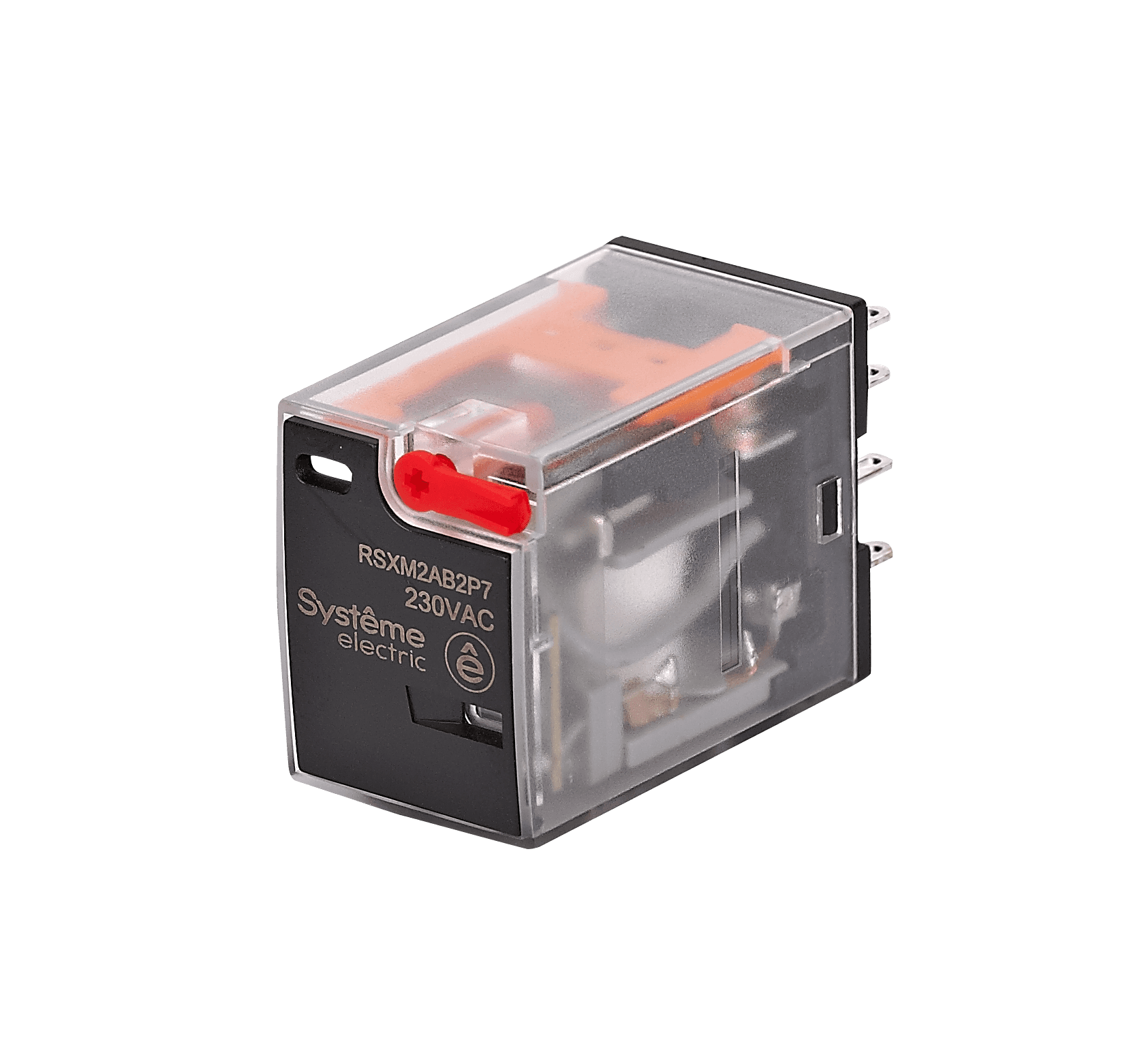 Systeme Electric Реле 12A 2CO 230VAC тест кнопка LED
