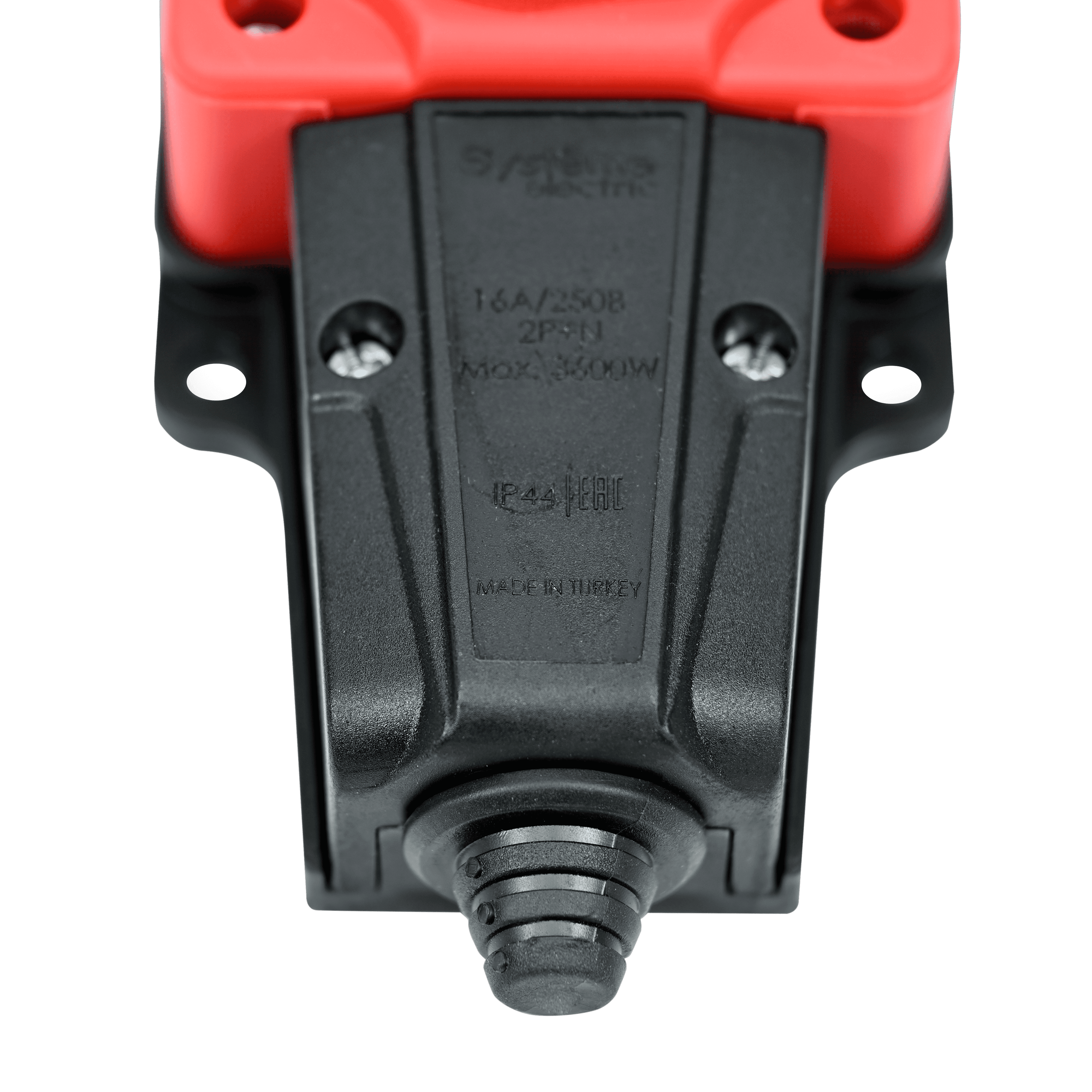 Systeme Electric MultiSet Красная Колодка 2х розетка 2К+З каучуковая 16А/250В IP44 — миниатюра 4