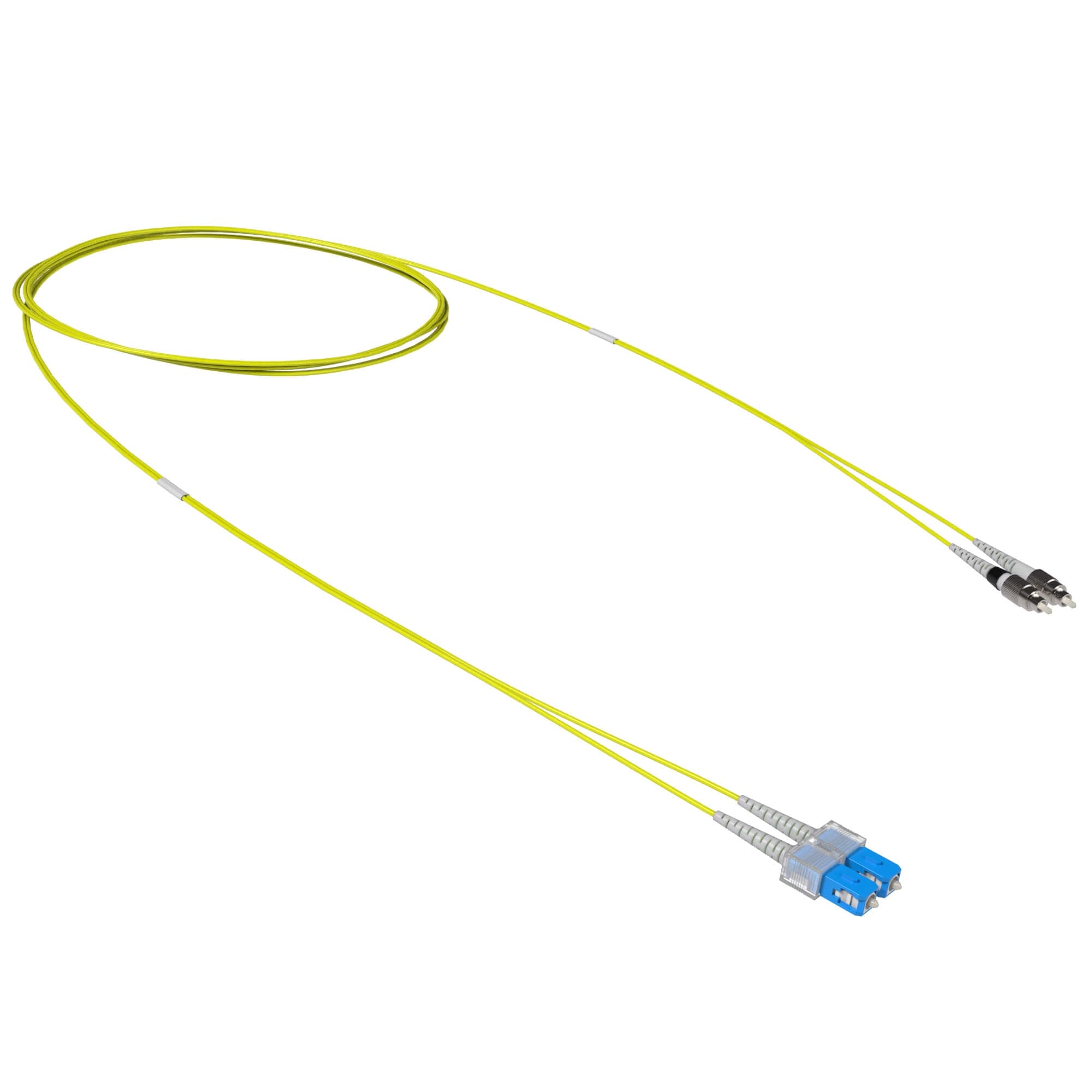 DKC Оптический коммутационный шнур переходной Duplex SC-UPC/FC-UPC, 9/125 OS2, 10 м