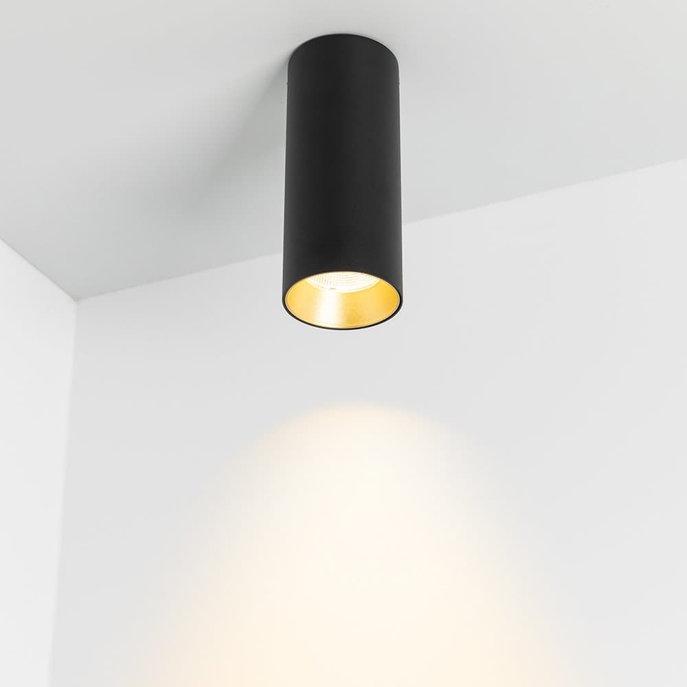Arlight Светильник SP-POLO-SURFACE-R65-8W Warm3000 (BK-GD, 40 deg) (IP20 Металл, 3 года) 027508 — миниатюра 5