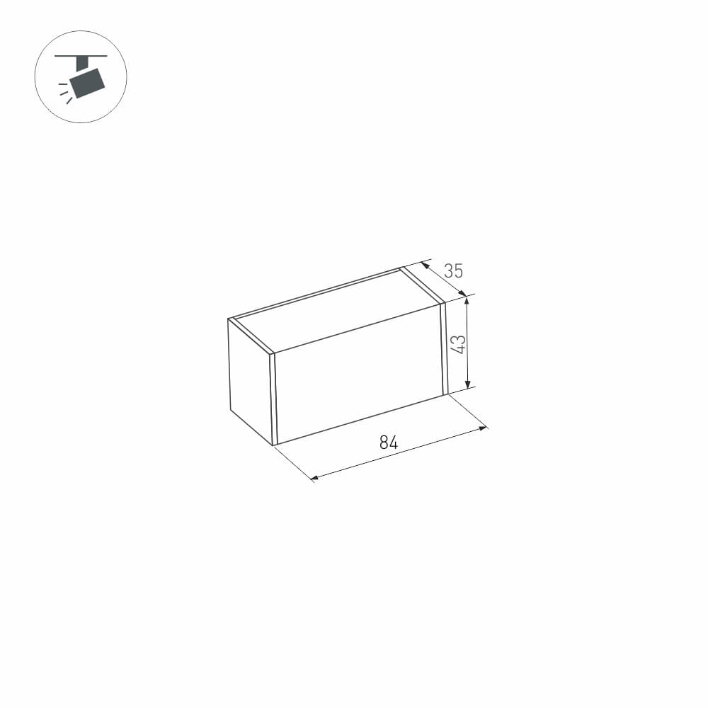 Arlight Светильник MAG-LASER-45-L84-3W Warm3000 (BK, 15 deg, 24V) (IP20 Металл, 3 года) 027623 — миниатюра 2