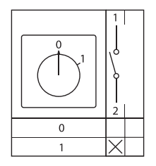 EKF Переключатель кулачковый ПК-1-11 10А 1P «0-1» IP65 — миниатюра 11